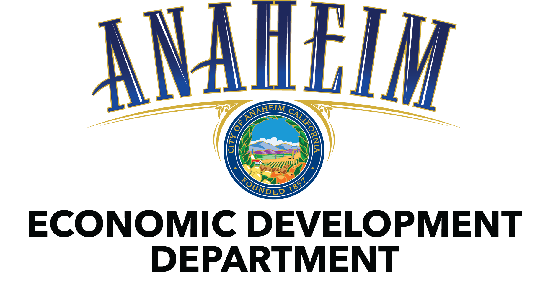 Anaheim Economic Development Logo -Blk Text
