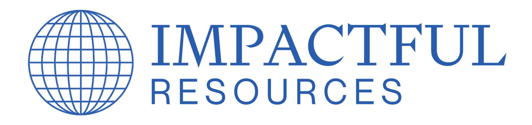 Impactful Resources blue text Logo