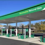 green gas station
