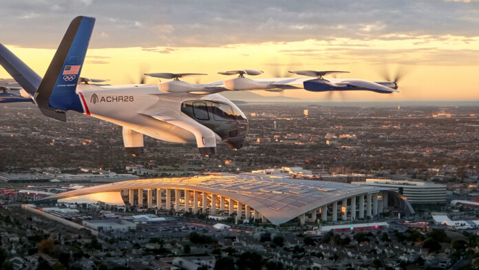 Rendering of Archer Aviation's flying taxis