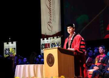 Chapman Holds Inauguration for Matt Parlow