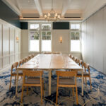 The 900-square-foot meeting room, The Boardwalk, is designed to accommodate smaller gatherings at Lido House