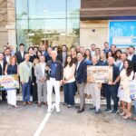 Jamie Dimon, CEO and Chairman of JPMorgan- Chase, in front of the newly opened Newport Beach branch