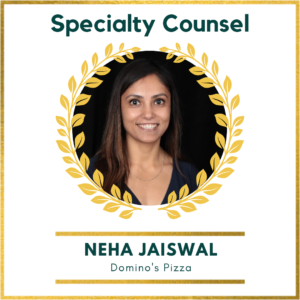 Neha Jaiswal, Domino's Pizza